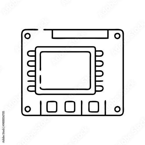ssd icon, ssd vector illustration-simple illustration of ssd , perfect for ssd logos and icons