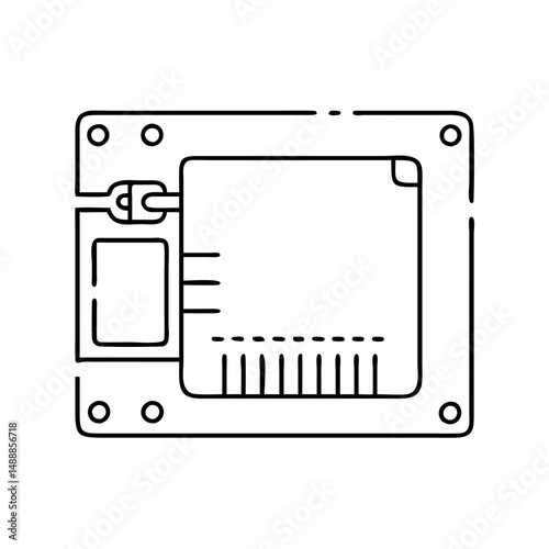 ssd icon, ssd vector illustration-simple illustration of ssd , perfect for ssd logos and icons