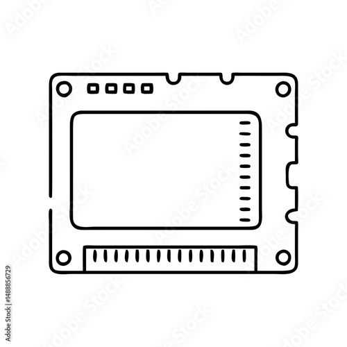 ssd icon, ssd vector illustration-simple illustration of ssd , perfect for ssd logos and icons