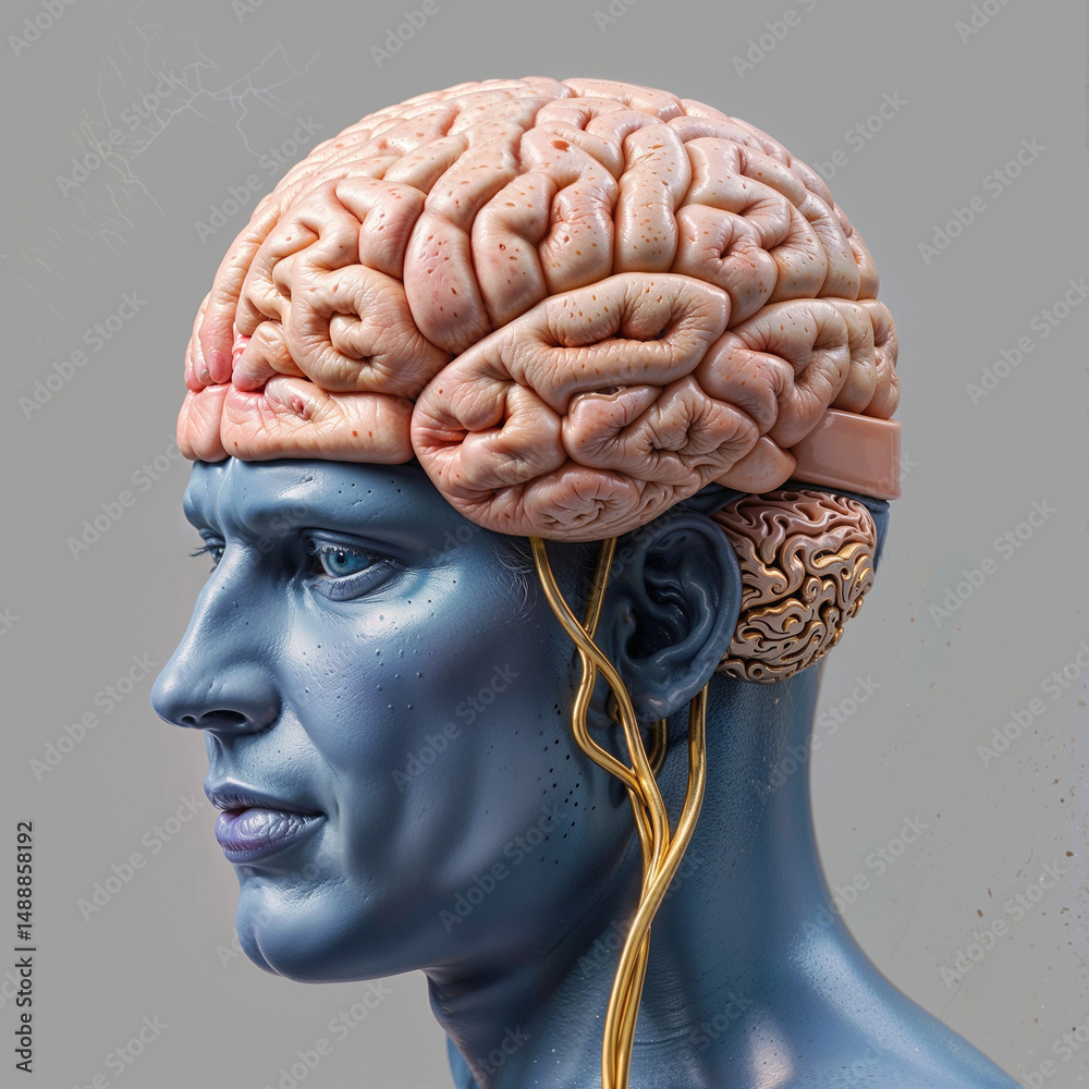 Obraz premium human brain anatomy