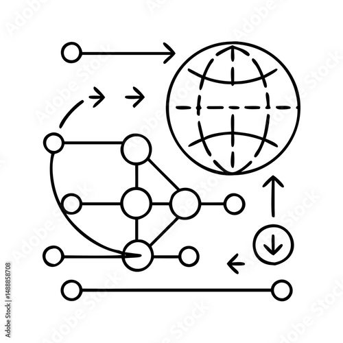 traceroute icon icon, traceroute icon vector illustration-simple illustration of traceroute icon , perfect for traceroute icon logos and icons