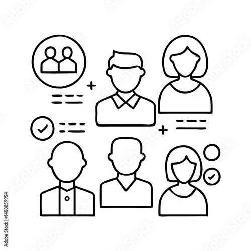 user personas icon, user personas vector illustration-simple illustration of user personas , perfect for user personas logos and icons