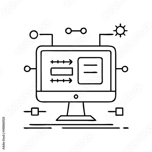 virtual machine 11 icon, virtual machine 11 vector illustration-simple illustration of virtual machine 11, perfect for virtual machine 11 logos and icons