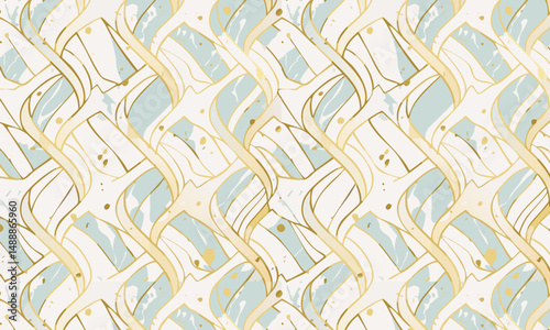 Sophisticated Geometric and Organic Patterns - Gold Detail Collection