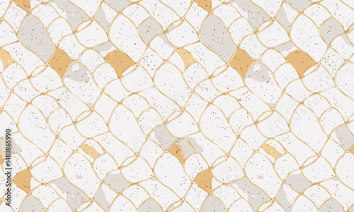 Sophisticated Geometric and Organic Patterns - Gold Detail Collection