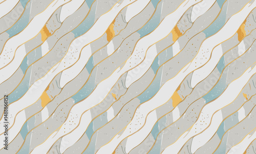 Luxe Gold & Marble Effect Pattern Series - Seamless