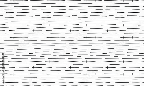 Hand-Drawn Abstract Line & Dot Seamless Patterns