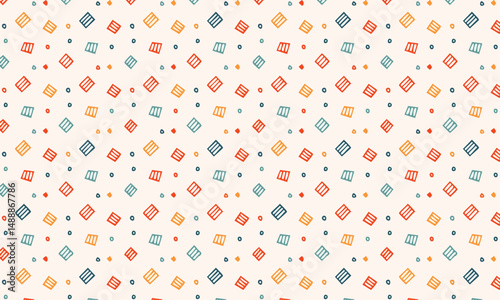 Set of Light & Fun Doodle Art Patterns - Various Cute Motifs