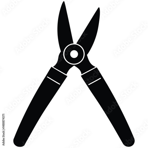 vector illustration of a garden shears