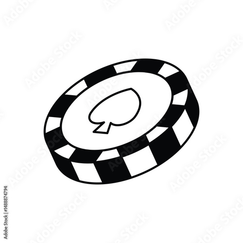 Casino Chip Vector icon