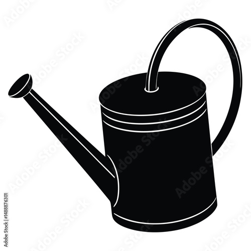 watering can on white background