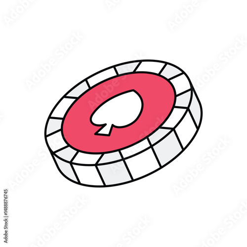 Casino Chip Vector icon