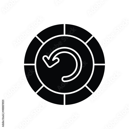 Spin Button Vector icon