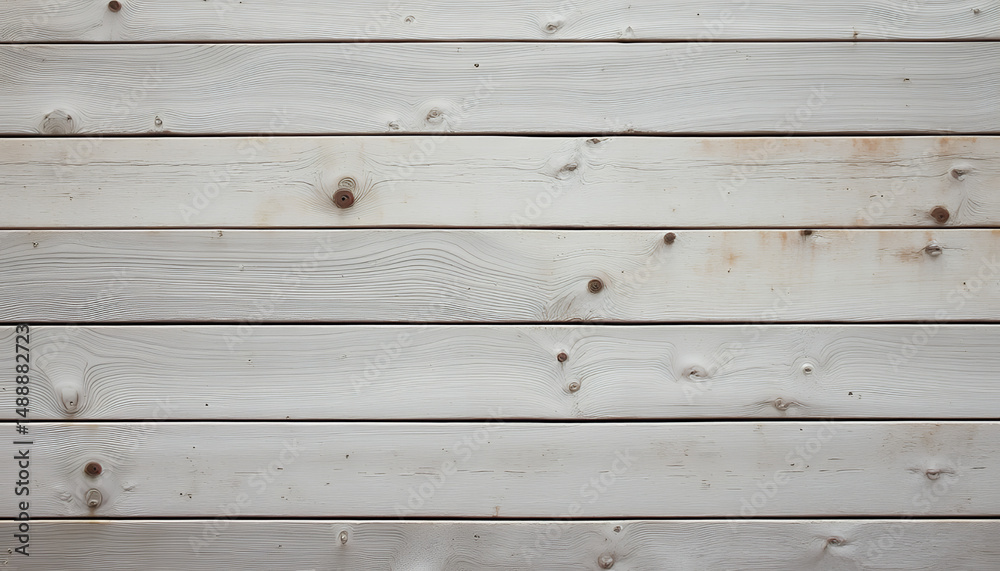 Fototapeta premium Natural wooden planks showing light grain patterns and knots in a rustic setting