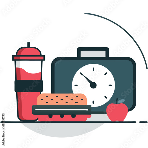Lunch Time Concept: Scrumptious Delicacies for a Midday Feast