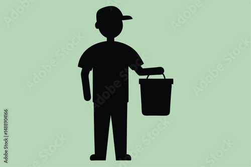 Business people icons depict vector silhouettes of men and women in suits, symbolizing diverse professionals at work
