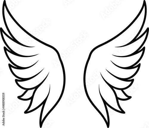 angel wings silhouette