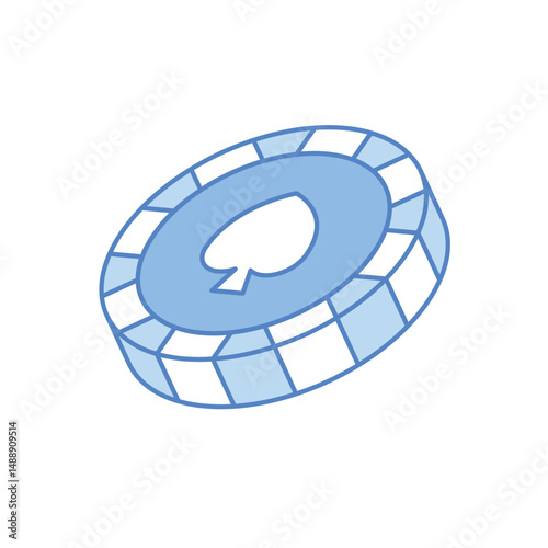 Casino Chip Vector icon
