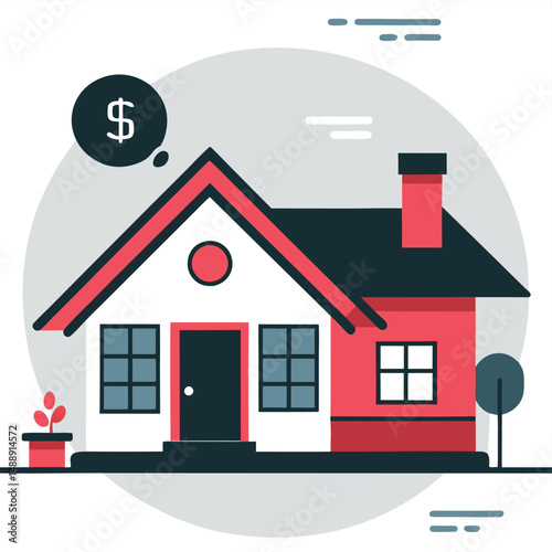 Concept Illustration of a Mortgage Plan: Understanding the Financial Journey to Homeownership