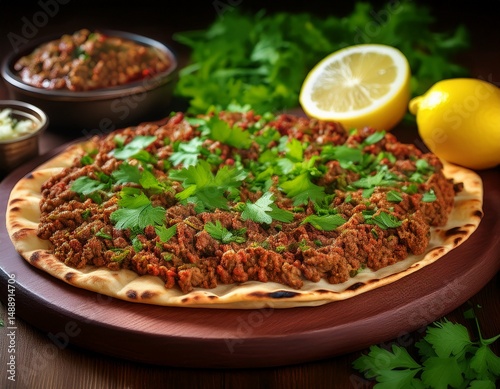 Lahmacun mit Hackfleisch
