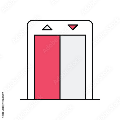 Mall Entrance Vector icon