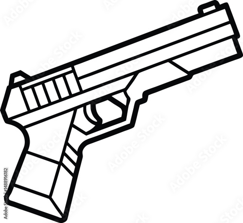 gun isolated silhouette