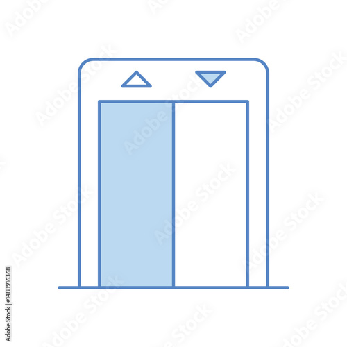 Mall Entrance Vector icon