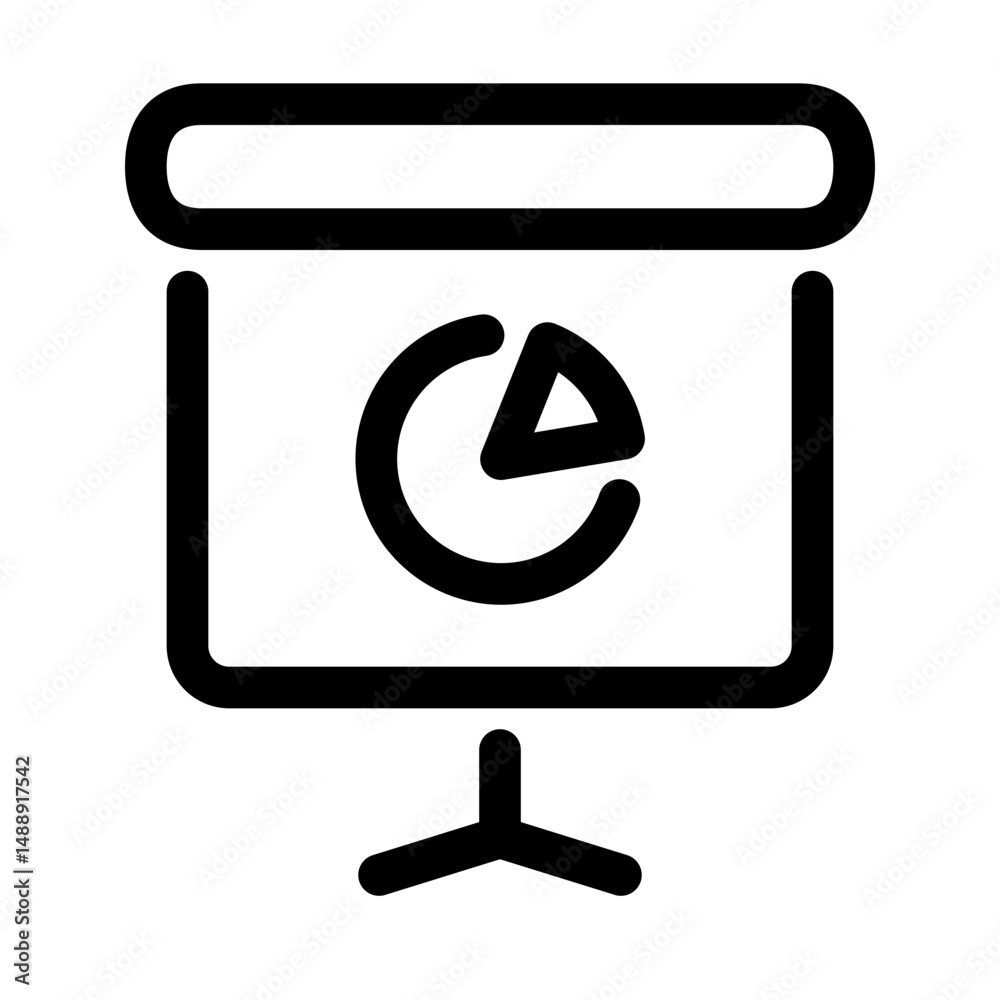 market share line icon. Vector format with fully editable strokes, business series. market share line icon. Vector format with fully editable strokes, business series.