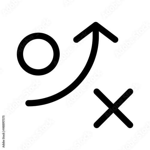 strategy line icon. Vector format with fully editable strokes, business series.