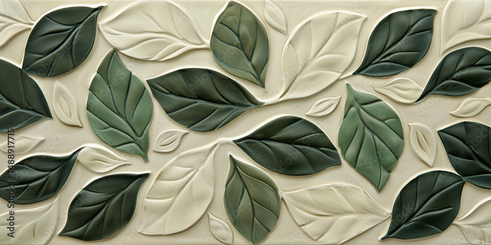astarte.ai: Nature-Inspired Relief Artwork with Layered Green Leaves astarte.ai: Nature-Inspired Relief Artwork with Layered Green Leaves