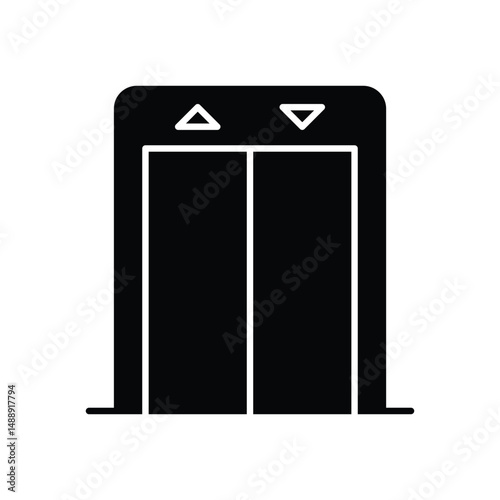 Mall Entrance Vector icon