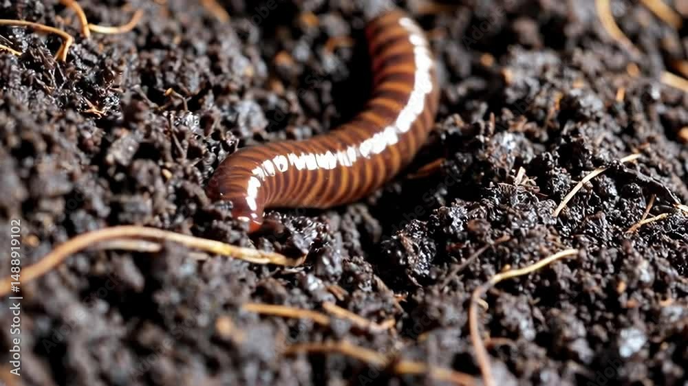 Nutrient-Rich Soil Teeming with Earthworms Nutrient-Rich Soil Teeming with Earthworms