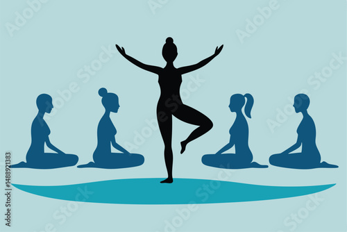 A dynamic vector silhouette of people dancing, illustrating the passion and evolution of human movement