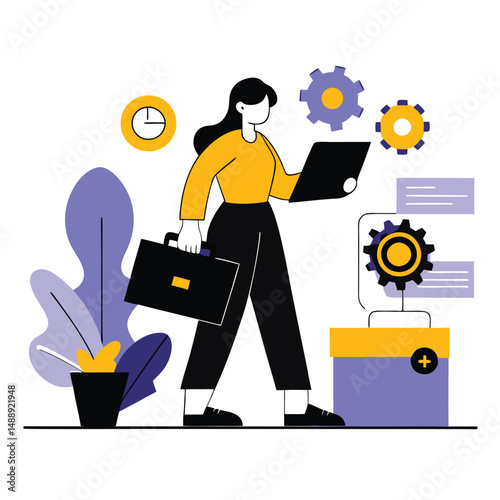 Conceptual Illustration Depicting Emerging Job Trends and Workplace Innovations