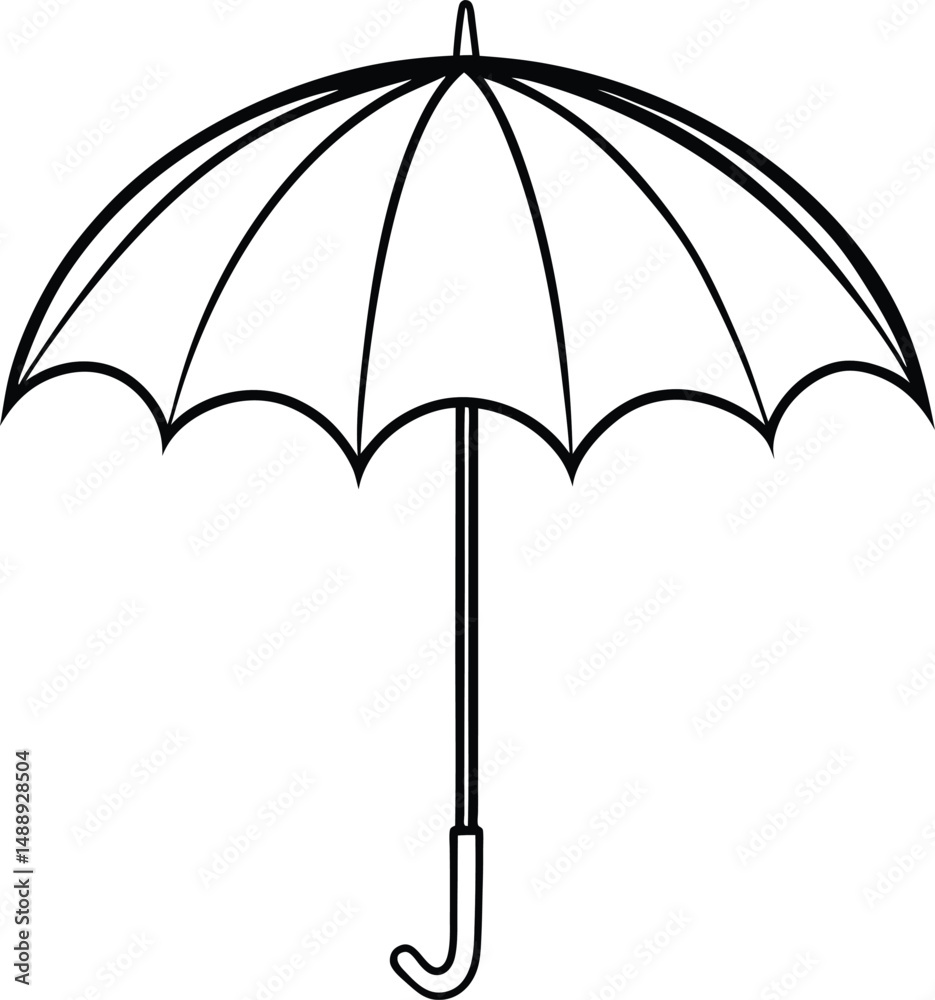Obraz premium umbrella isolated silhouette