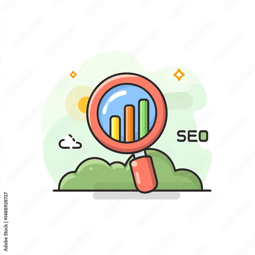 Obraz premium seo search ranking icon