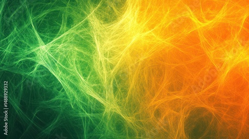 Abstract network of vibrant colors