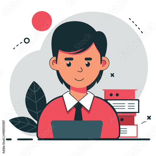 Online Article Concept: Digital Connectivity through Laptop and Smartphone