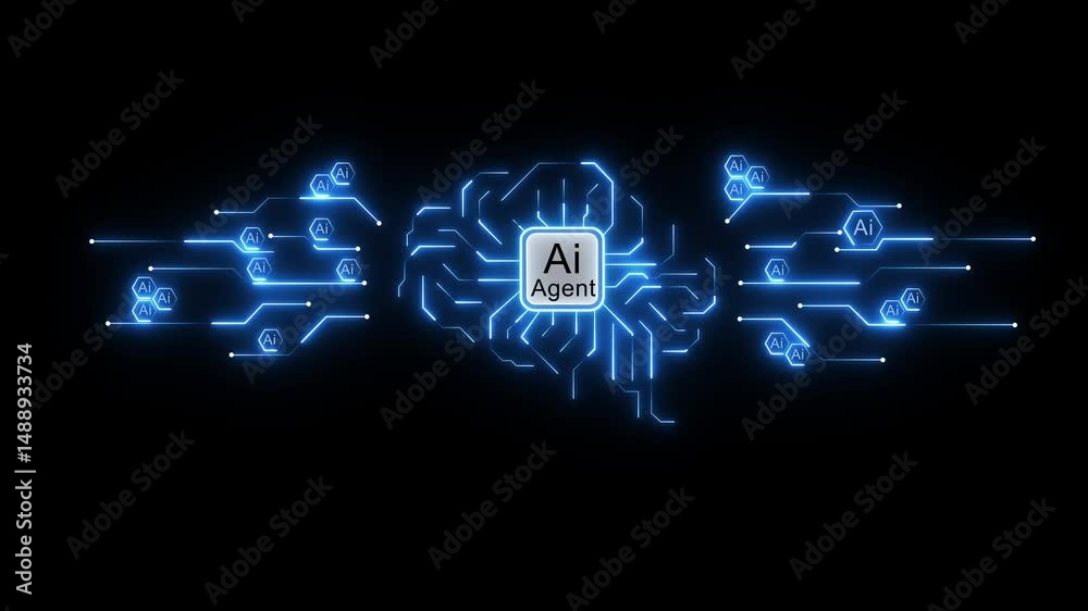 ai agent- businessman working with virtual reality at office. AI Agents, Headlines Fast Scree international communication network concept. Multinational people community. Human resources.