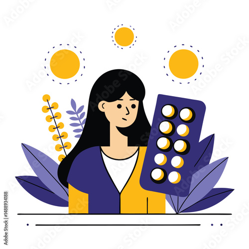 Comprehensive Illustration of Oral Contraceptive Pills for Effective Birth Control
