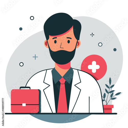 Illustrative Depiction of Focused Attention and Concentration Concept
