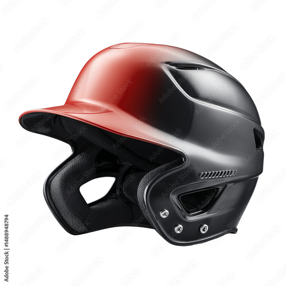 Fototapeta premium Close-up shot of a baseball helmet