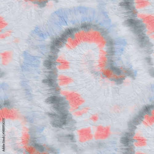 Tie Dye Spiral Round. Grey Seamless Batik. Pink Swirl Watercolor. Blue Circle Swirl. Pink Circle Dirty Tie Dye. White Purple Tie Die. Japanese Grunge Texture. Vector Dyed Print. Vector Dye Background