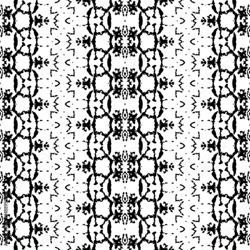 Gray Color Geometric Pattern. Gray Color Geometric Batik. Seamless Stripe Ikat Brush. Ethnic Geometric Brush. Abstract Dyed Wave. Gray Colour Bohemian  Texture. Abstract Watercolour Repeat Pattern