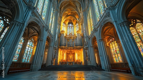 interior of st vitus cathedral in prague