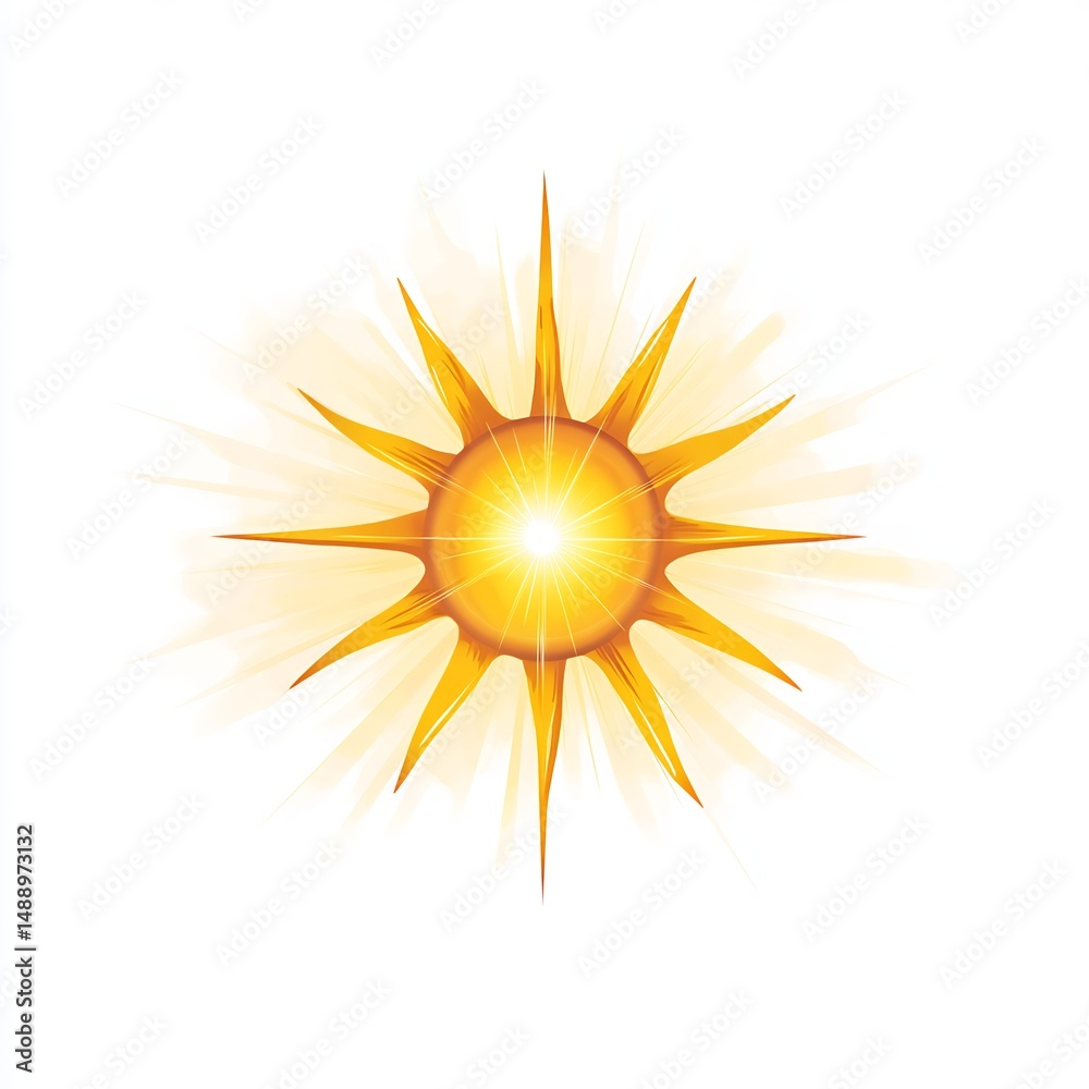 Bright Sun with Rays Bright Sun with Rays