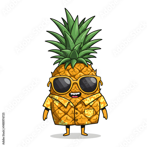 pineapple cartoon character