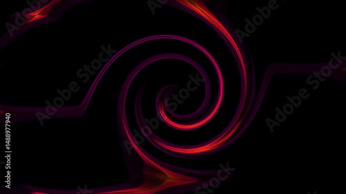 Golden swirl motion background. Seamless looping