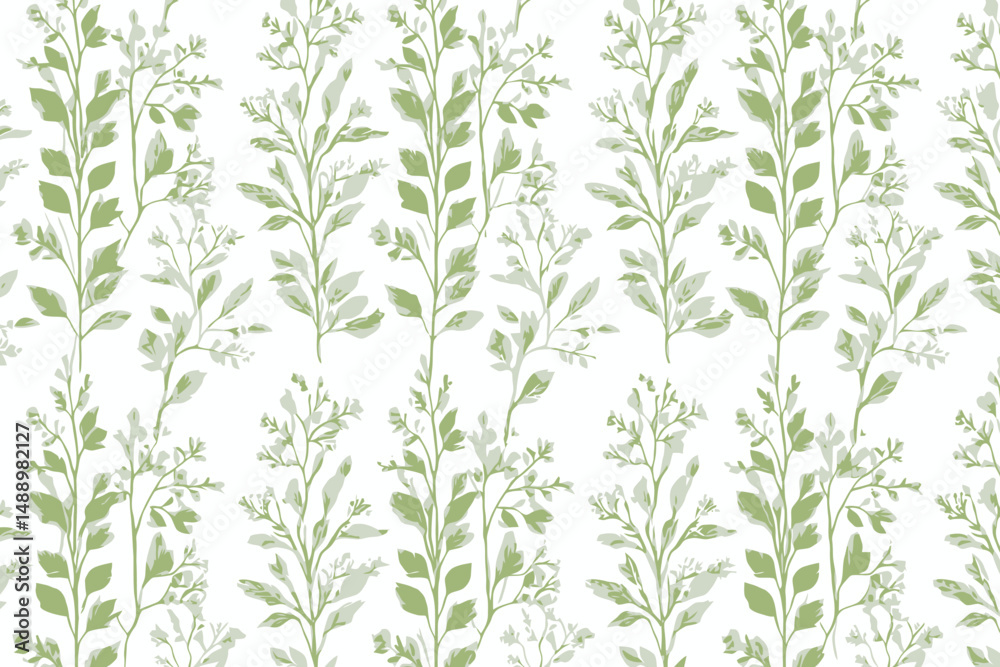 custom made wallpaper toronto digitalSeamless Retro Tree Branches and Leaves Pattern � Vertical Decorative Floral Motif for Surface Design