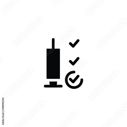 vaccination standard outline icon vector design good for web or mobile app